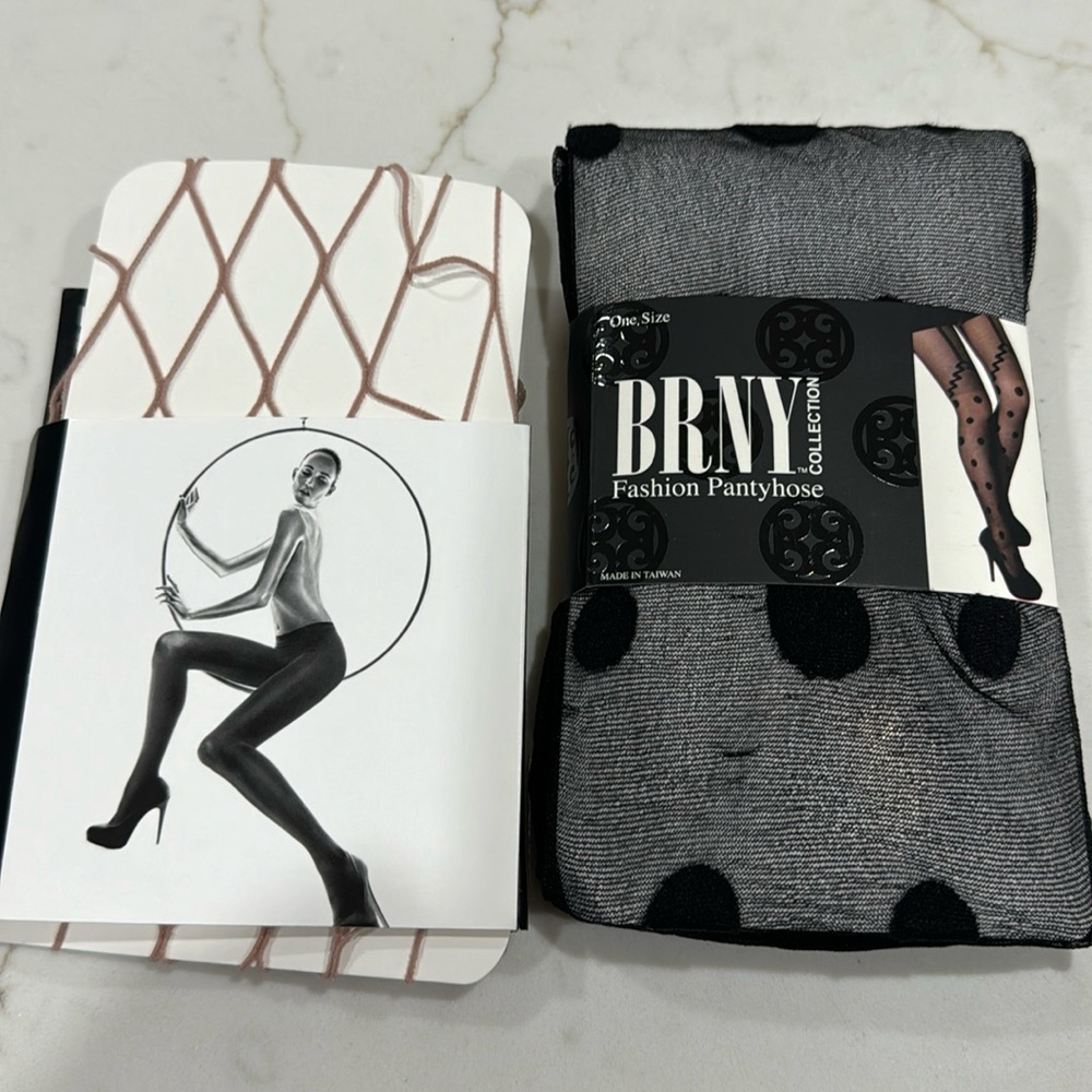 Two pairs fashion tights